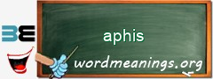 WordMeaning blackboard for aphis